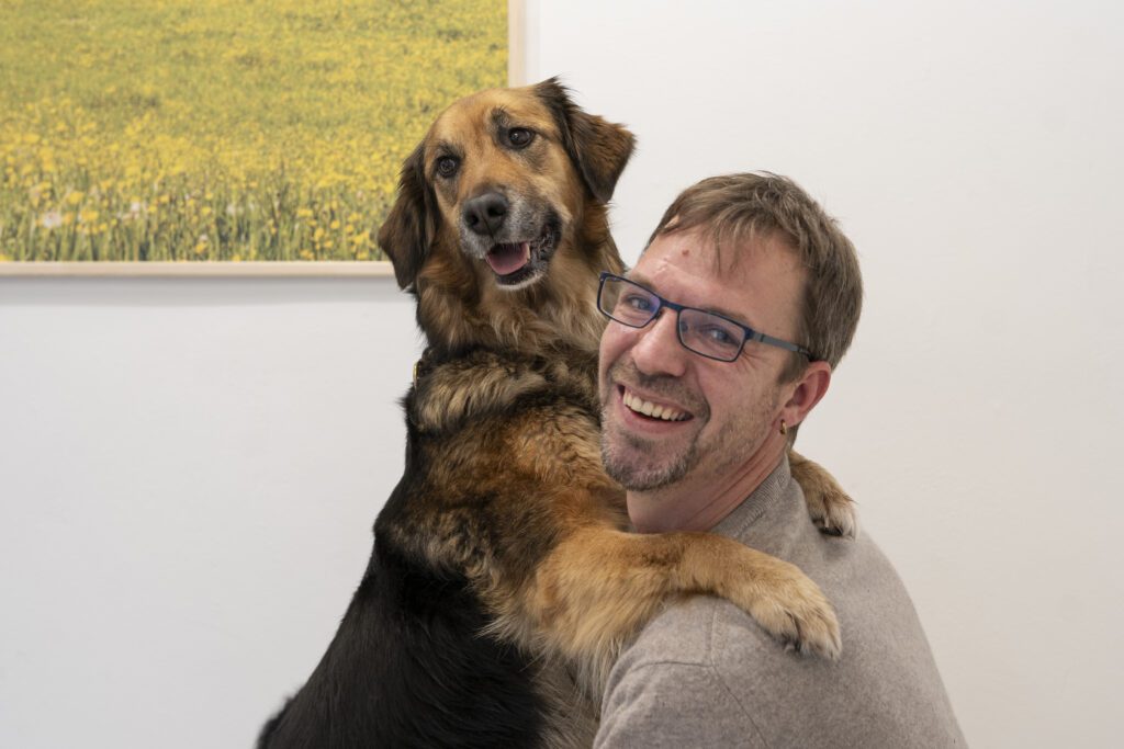 Dieter Lützel und Hündin Wanja